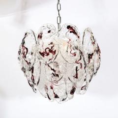  Mazzega Murano Mid Century Modernist Hand Blown Murano Glass Chandelier by Mazzega - 3443119