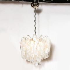  Mazzega Murano Mid Century Modernist Hand Blown Murano Glass Torciglioni Chandelier By Mazzega - 3443109