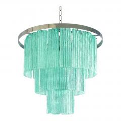  Mazzega Murano Modern Sea Green Murano Glass Sputnik Chandelier Italian SimoEng Mazzega Style - 4567277