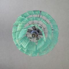  Mazzega Murano Modern Sea Green Murano Glass Sputnik Chandelier Italian SimoEng Mazzega Style - 4567278