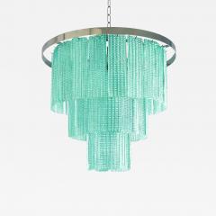  Mazzega Murano Modern Sea Green Murano Glass Sputnik Chandelier Italian SimoEng Mazzega Style - 4569910