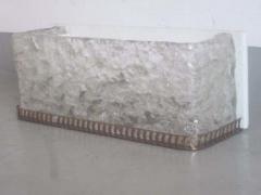  Mazzega Murano Pair Italian Mid Century Modern Hand Blown Murano Ice Glass Sconces by Mazzega - 1799587