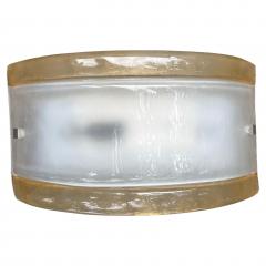  Mazzega Murano Pair Of Murano Glass Sconces By Mazzega - 4676699