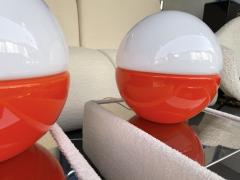  Mazzega Murano Pair of Murano Glass Ball Lamps by Mazzega Italy 1970s - 2198718