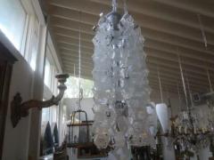  Mazzega Murano Pair of Murano Glass Mid Century Modern Chain Link Chandeliers - 3667800