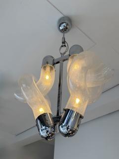  Mazzega Murano Pendant Lighting Murano Glass and Metal by Aldo Nason for Mazzega Italy 1970s - 4345481