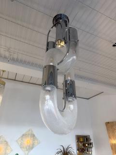  Mazzega Murano Pendant Lighting Murano Glass and Metal by Aldo Nason for Mazzega Italy 1970s - 4587996