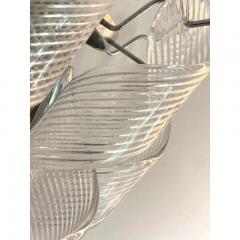  Mazzega Murano Set of 4 Transparent Ricci Murano Glass Wall Sconces in Mazzega Style - 4602819