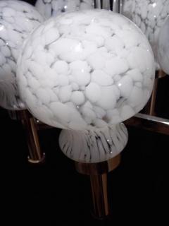  Mazzega Murano Snow Glass Chandelier by Mazzega 1970 - 649327