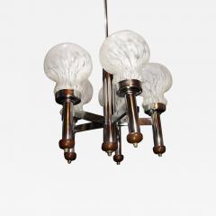  Mazzega Murano Snow Glass Chandelier by Mazzega 1970 - 651318