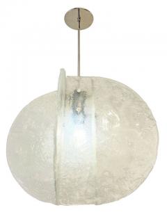  Mazzega Murano Textured Murano Chandelier by Mazzega Italy 1960s - 2073044