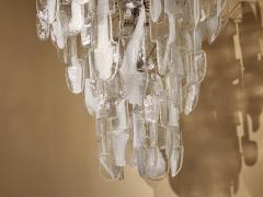  Mazzega Murano Venini Murano Glass Chandelier - 3029657