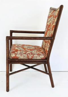  McGuire Furniture John and Elinor McGuire Barbara Barry McGuire Rattan Rawhide Dining Room Chairs New Upholstery Set 8 - 4058536