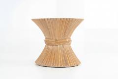  McGuire Furniture John and Elinor McGuire John McGuire Sheaf of Wheat End Table 1975c  - 4717349
