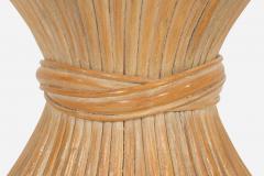  McGuire Furniture John and Elinor McGuire John McGuire Sheaf of Wheat End Table 1975c  - 4717351