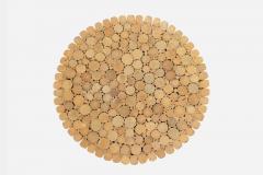  McGuire Furniture John and Elinor McGuire John McGuire Sheaf of Wheat End Table 1975c  - 4717352