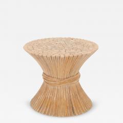  McGuire Furniture John and Elinor McGuire John McGuire Sheaf of Wheat End Table 1975c  - 4717520