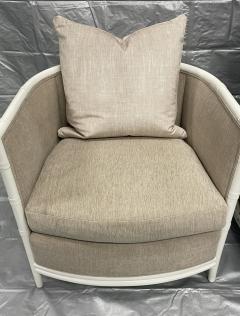  McGuire Furniture John and Elinor McGuire Pair of American Rattan Barrel Armchairs by McGuire San Francisco - 4365985