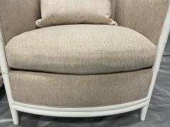  McGuire Furniture John and Elinor McGuire Pair of American Rattan Barrel Armchairs by McGuire San Francisco - 4365986