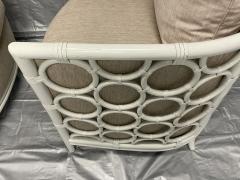  McGuire Furniture John and Elinor McGuire Pair of American Rattan Barrel Armchairs by McGuire San Francisco - 4365987