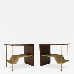  McGuire Furniture John and Elinor McGuire Pair of McGuire Dornick Side Tables or Nightstands - 4560698