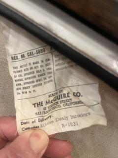  McGuire Furniture John and Elinor McGuire Pair of McGuire Oak Folding Campaign Chairs - 4044810