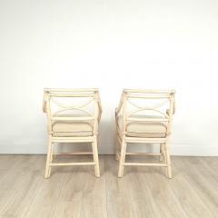  McGuire Furniture John and Elinor McGuire Pair of Vintage McGuire Armchairs circa 1980 Two pairs available - 4141906
