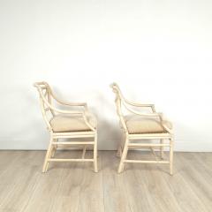  McGuire Furniture John and Elinor McGuire Pair of Vintage McGuire Armchairs circa 1980 Two pairs available - 4141907