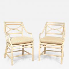  McGuire Furniture John and Elinor McGuire Pair of Vintage McGuire Armchairs circa 1980 Two pairs available - 4142888