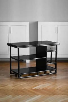  McGuire Furniture McGuire 1970s Dining Room Set in Black Lacquered Rattan - 3347521