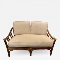  McGuire Furniture McGuire Bamboo Love Seat Small Sofa - 2323861