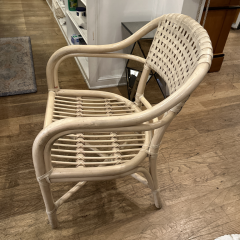  McGuire Furniture McGuire Bamboo Pigskin Arm Chair 1 of 6 C 1980s - 3234758