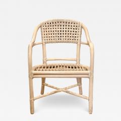  McGuire Furniture McGuire Bamboo Pigskin Arm Chair 1 of 6 C 1980s - 3236182