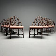  McGuire Furniture McGuire Mid Century Modern Eight Dining Chairs Bamboo Rattan 20th C  - 3753172