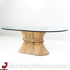  McGuire Furniture McGuire Sheaf of Wheat Mid Century Rattan Dining Table - 3319038