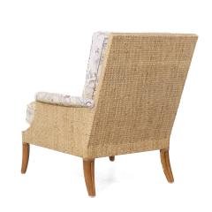  McGuire Furniture McGuire Umbria Mid Century Rattan and Wicker Lounge Chairs Pair - 3994138