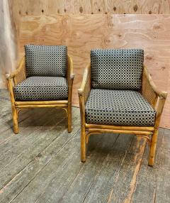  McGuire Furniture Pair of McGuire Coastal Arm or Tub Chairs  - 3297540