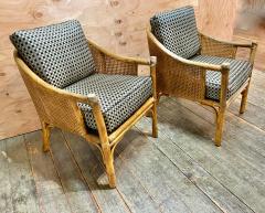  McGuire Furniture Pair of McGuire Coastal Arm or Tub Chairs  - 3297541