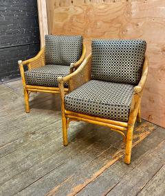  McGuire Furniture Pair of McGuire Coastal Arm or Tub Chairs  - 3297543