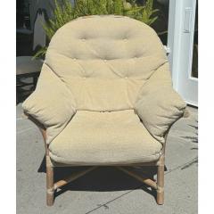  McGuire Furniture Signed McGuire Furniture Company Bamboo Lounge Club Chair - 3561299