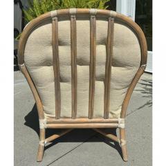  McGuire Furniture Signed McGuire Furniture Company Bamboo Lounge Club Chair - 3561303