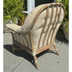  McGuire Furniture Signed McGuire Furniture Company Bamboo Lounge Club Chair - 3561363