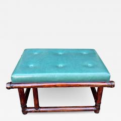  McGuire Furniture Vintage 1950 s McGuire Bamboo Footstool Ottoman - 2854022