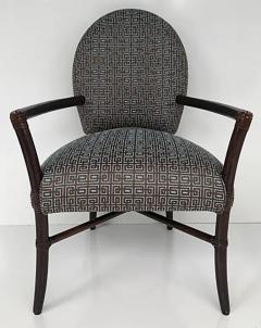  McGuire Furniture Vintage McGuire San Francisco Dining Armchairs Upholstered Set of 6 - 3502444