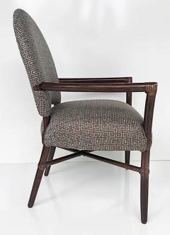  McGuire Furniture Vintage McGuire San Francisco Dining Armchairs Upholstered Set of 6 - 3502566