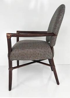 McGuire Furniture Vintage McGuire San Francisco Dining Armchairs Upholstered Set of 6 - 3502569
