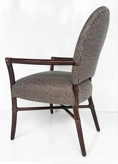  McGuire Furniture Vintage McGuire San Francisco Dining Armchairs Upholstered Set of 6 - 3502574