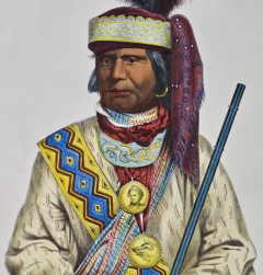  McKenney Hall Billy Bowlegs Seminole Chief Original McKenney Hall Hand colored Lithograph - 2718378