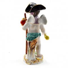  Meissen Meissen Porcelain Figurine of a Boy Cupid Cherub Traveller - 275138