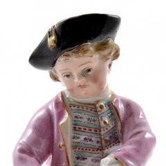  Meissen Meissen Porcelain Figurine of a Boy with Grapes - 176380